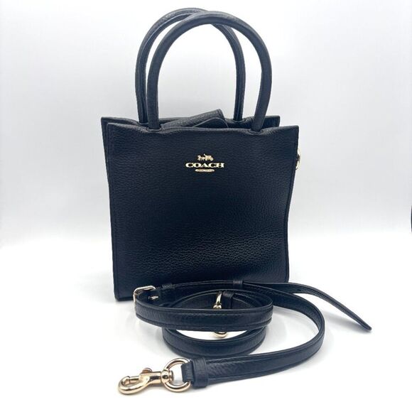 Coach Mini Cally Crossbody in Black Pebbled Leather (PRE-OWNED) - Picture 2 of 7